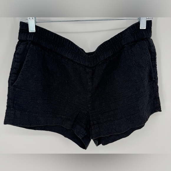 J. Crew Short Jacquard Pull on Black Textured Shorts - Picture 3 of 12